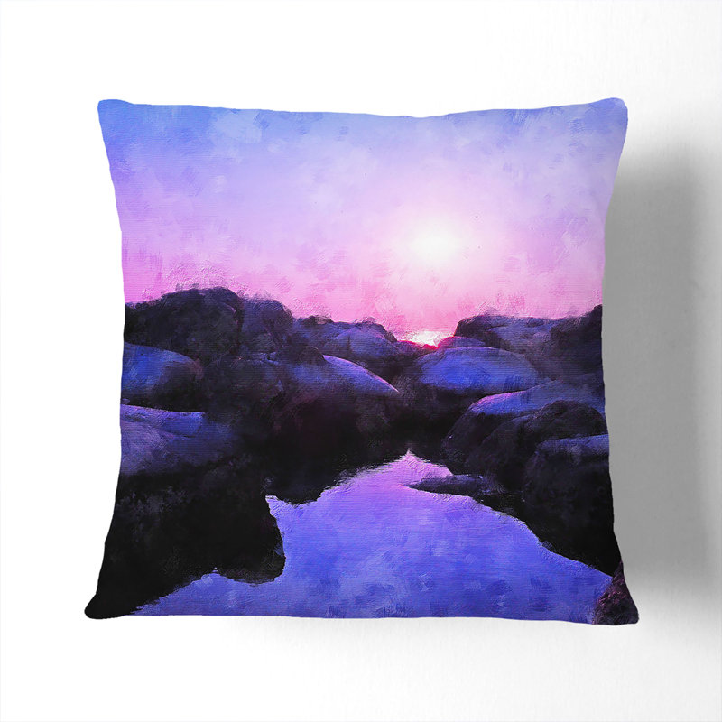 Square Cushion, 40cm H x 40cm W x 15cm D, White