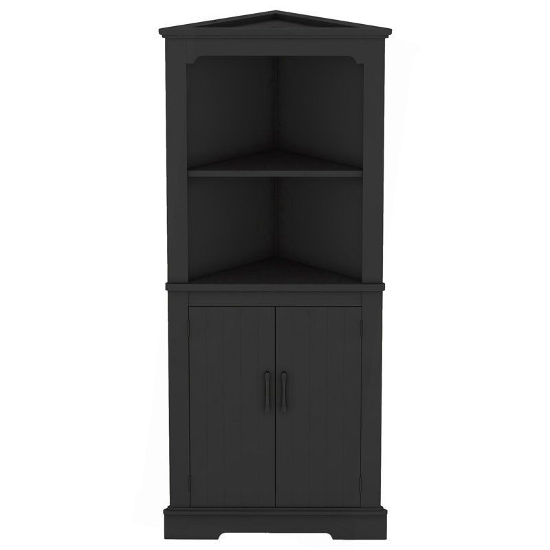Grande armoire d'angle avec portes pour le salon, la salle de bain, la salle à manger ou la cuisine