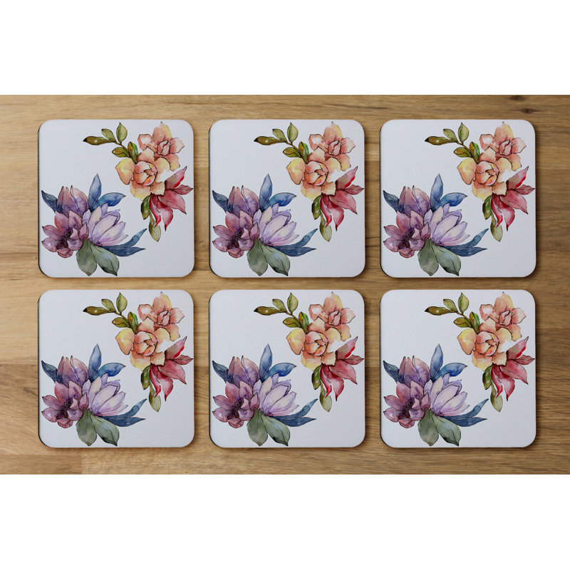 Square 6 Piece Coaster Set