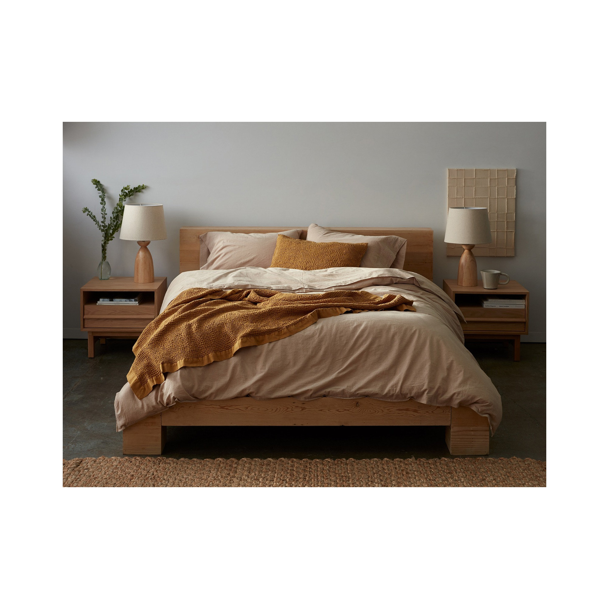 Reyes Cotton Pillow Sham, Standard/Twin, Alpine White