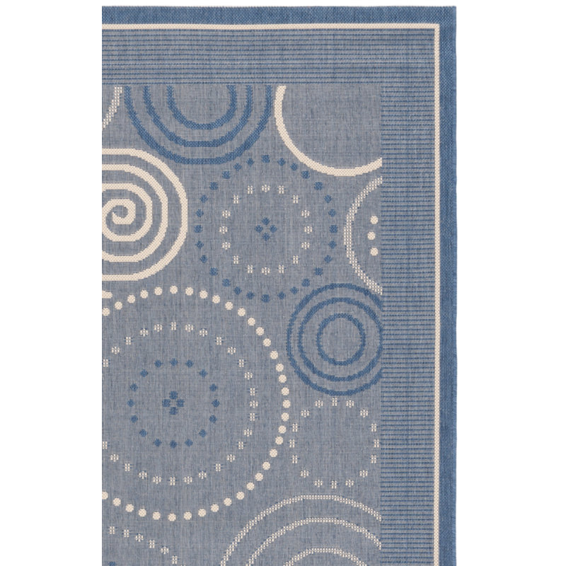 Tapis d'intérieur / extérieur à motif géométrique Anjeli Performance, Carré 6 pi 7 po
