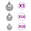Artificial Christmas Tree with LEDs&Ball Set-1897036731
