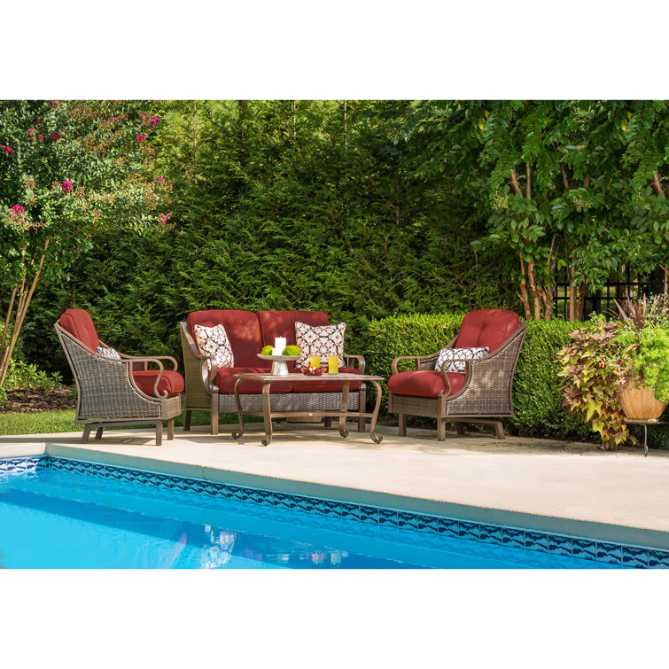Craighead 4 - Person Patio Conversation Sets with Cushions