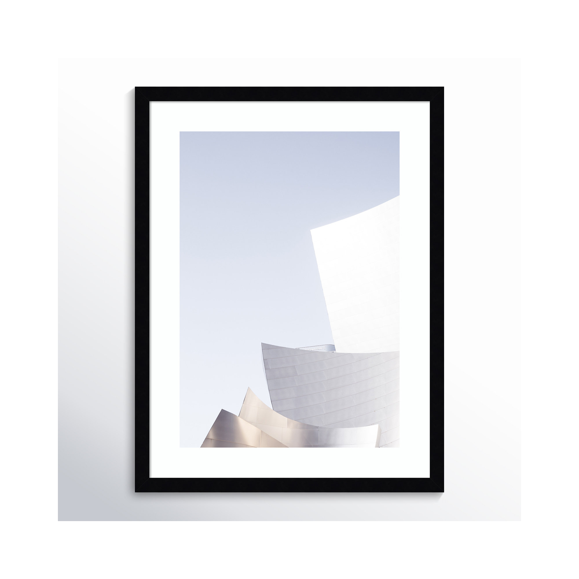 Contemporary City by Caroline Mint, White Framed, 19.38" H x 15.38" W x 0.875" D