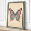 Symmetrical Butterfly Study Botanical - Wrapped Canvas-562998658-562998670