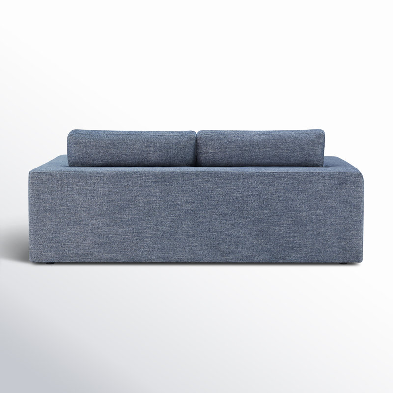 Asher Upholstered 82'' Sofa, Brent Dark Gray Performance Chenille