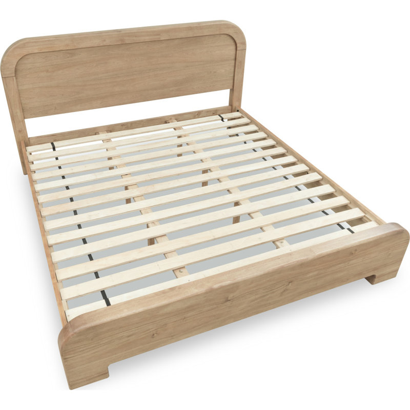 Hofstetter Acacia Wood Platform Bed In Lioness, Queen