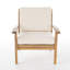 Durable Acacia Wood Accent Chairs, Rustic Style For Outdoor Entertaining