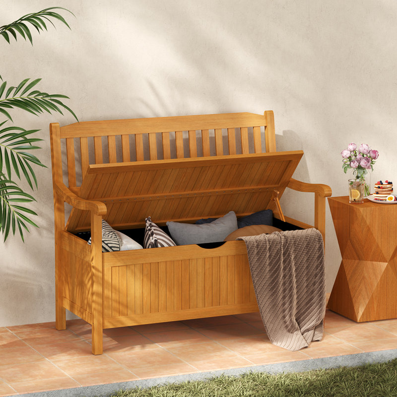 Solid Wood Acacia Outdoor Bench