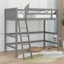 Kaman Solid Wood Twin Size Loft Bed With Ladder-274072878