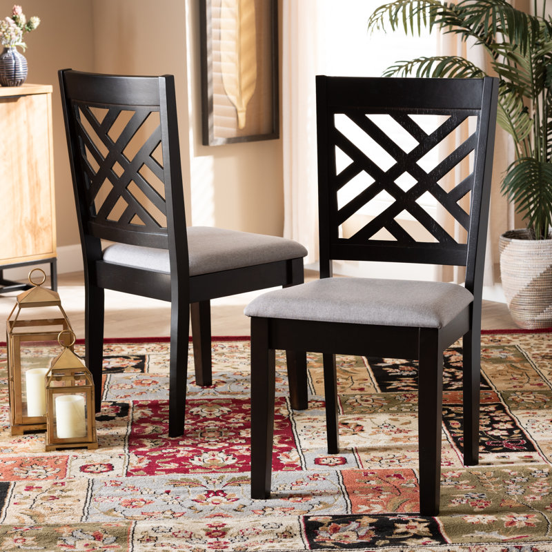 Ardziv Solid Wood Dining Chair, Grey