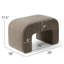 Chaise de meuble-lavabo rembourrée en tissu-490675035