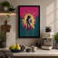 Astronaut in Cosmic Burst Retro - Wrapped Canvas-1903305610-1903305620