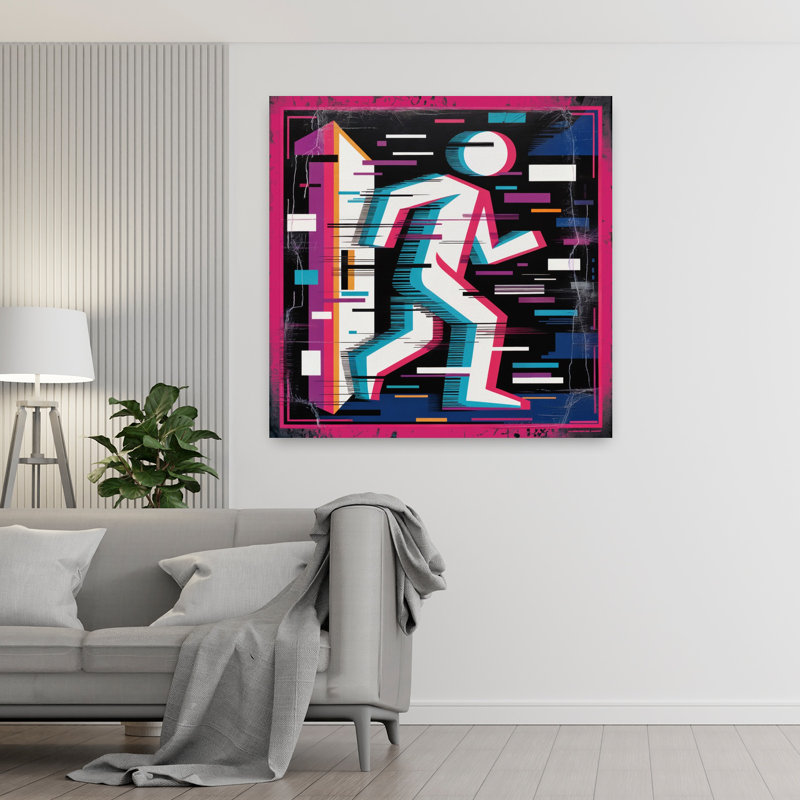 Art contemporain, art contemporain abstrait, H 48 po x l 48 po