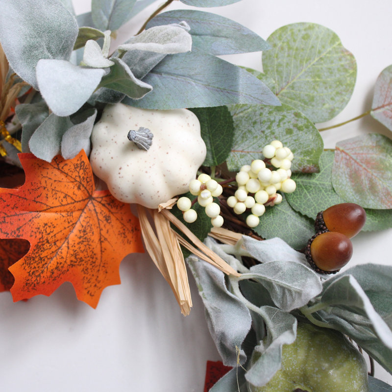 Fall Front Door Wreaths for Thanksgiving Harvest