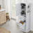 67.8" H Freestanding Bathroom Cabinet With Tilt-Out Hamper, Adjustable Shelves & Side Hooks-944444728