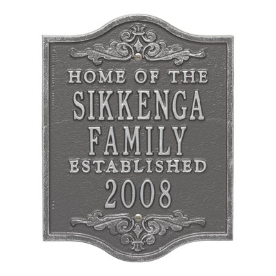 Buena 5-Line Wall Address Plaque