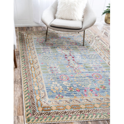 Tapis bleu Glasser