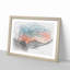 Sunrise over a Mountain in Abstract - Picture Frame Graphic Art Print-55724012-55724018
