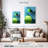 Avery Green Circles And Blue Triangles-108555951