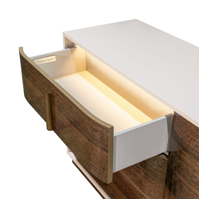 Pavira Walnut 6 - Drawer Dresser