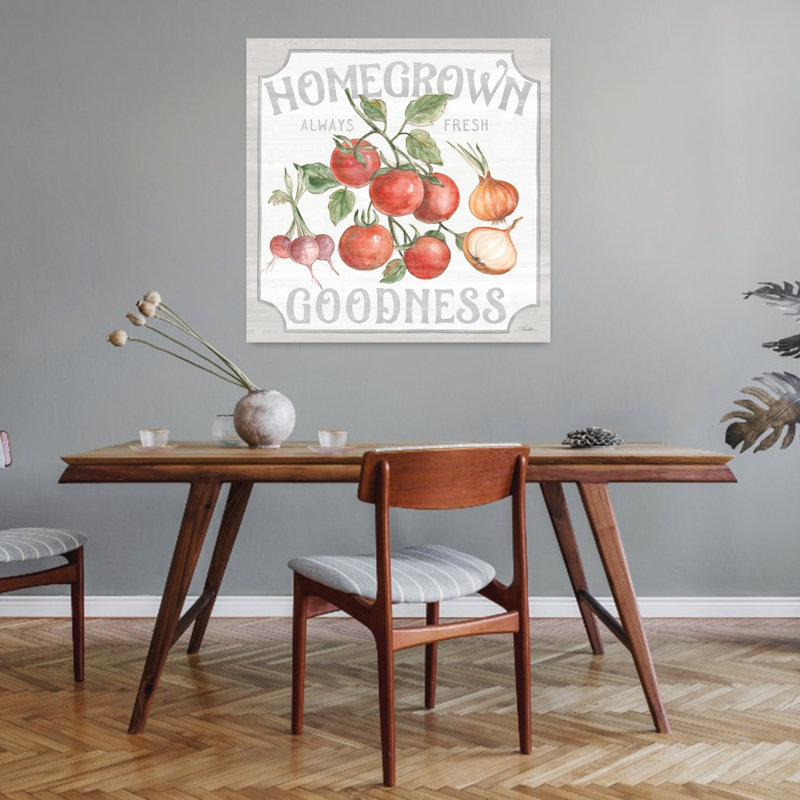 «Farm Fresh IV», paysage abstrait, art mural, H 32 po x l 32 po
