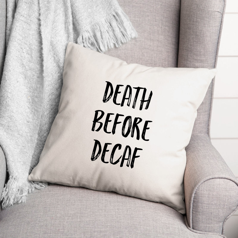 Coussin mort avant la mort, 16 po x 1 po