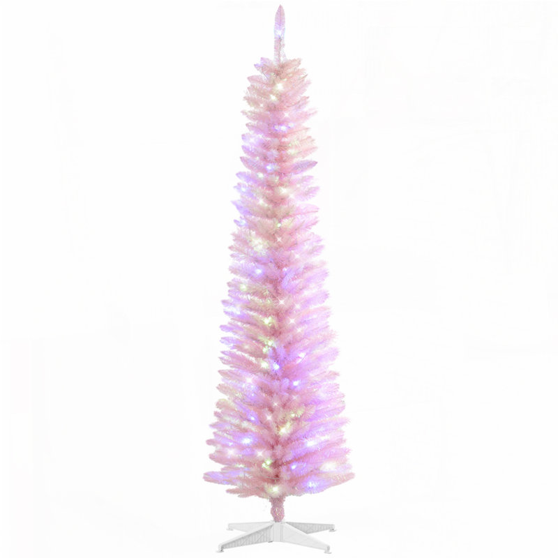 Arbre de Noël artificiel rose 6 pi, 6'