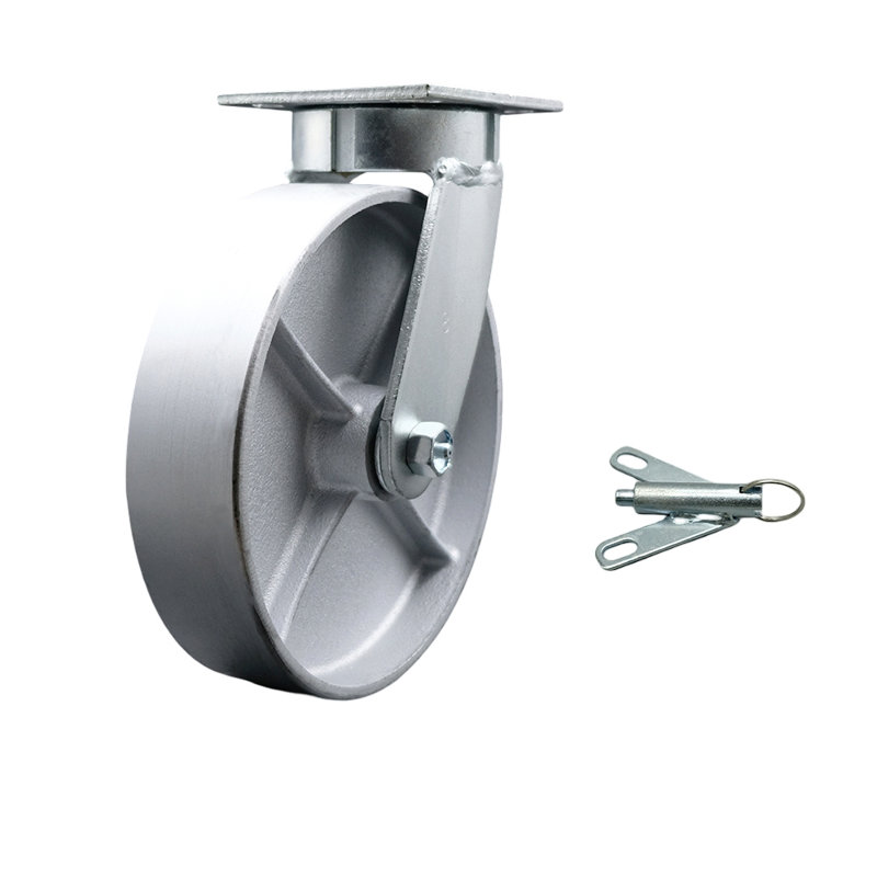 Roulettes semi-pivotantes en poly