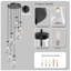 Luminaire suspendu en verre épais 7 lumières Raindrop-271233208-271233207