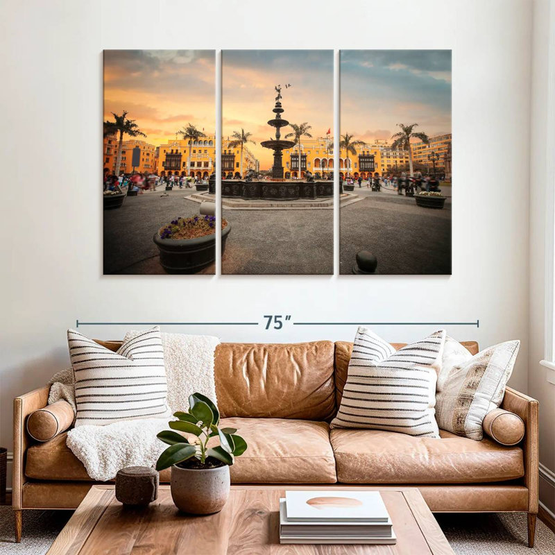 Lima Main Square, 42" H x 65" W