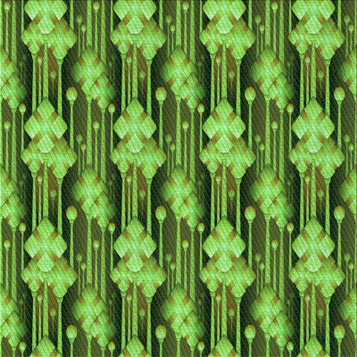 Tapis vert à motif abstrait