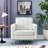 Mid-Century Modern Loft Top-Grain Leather Armchair-23593069
