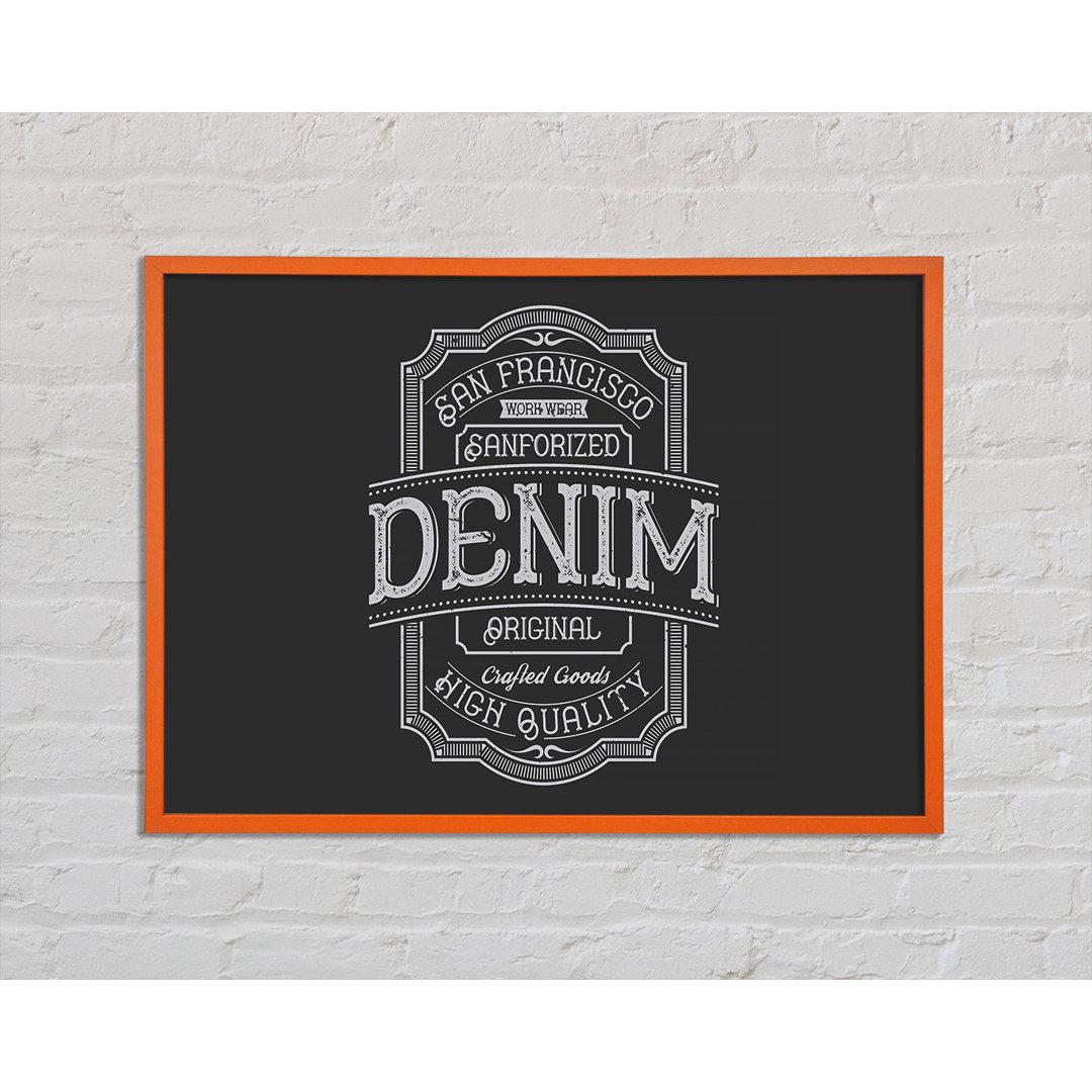 Hamblin Denim Poster - Einzelner Bilderrahmen Kunstdrucke