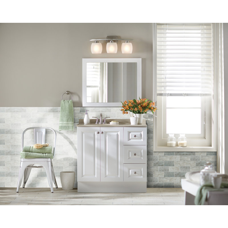 Castella Cambria 3 in. x 6 in. Honed Marble Subway Floor and Wall Tile