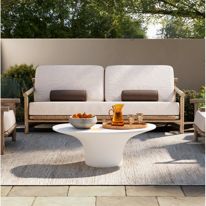 Inessa 83" Teak Sofa, Furniture Cover Included