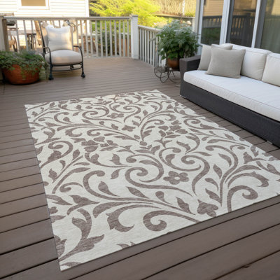 Tapis intérieur / extérieur en polyester tissé à la machine mâle Grayk