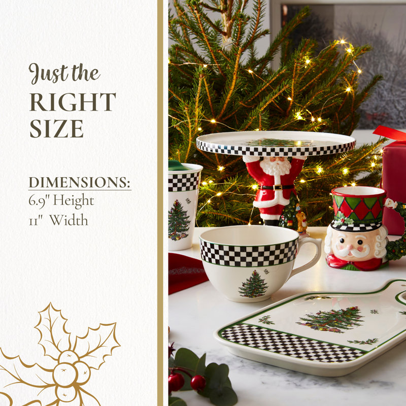 Spode Figural Cake Plate - BlackWhite