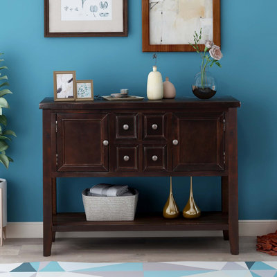 Cambridge Series Buffet Sideboard Console Table with Bottom Shelf -  House On Tree, LI1226XY-WF190263AAP