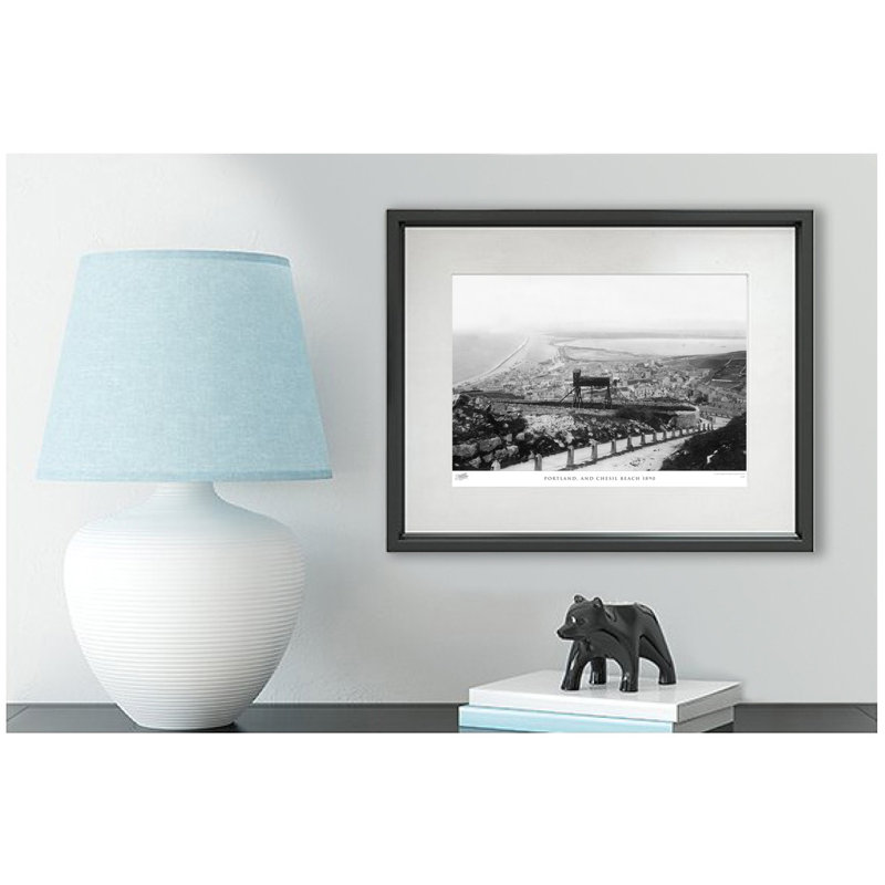 Portland, And Chesil Beach 1890 by Francis Frith - Single Picture Frame Print, 40cm H x 50cm W x 2.3cm D