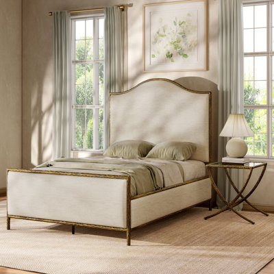 Lalia Modern Hammered Metal 2-Piece Bedroom Set