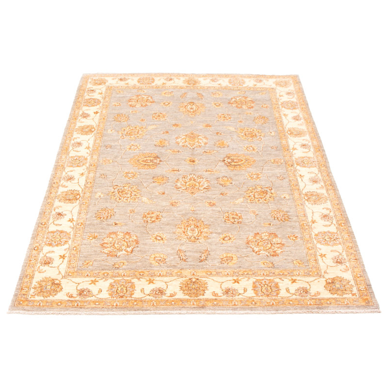 One-of-a-Kind 5'8" X 8'2" New Age Wool Area Rug in Beige