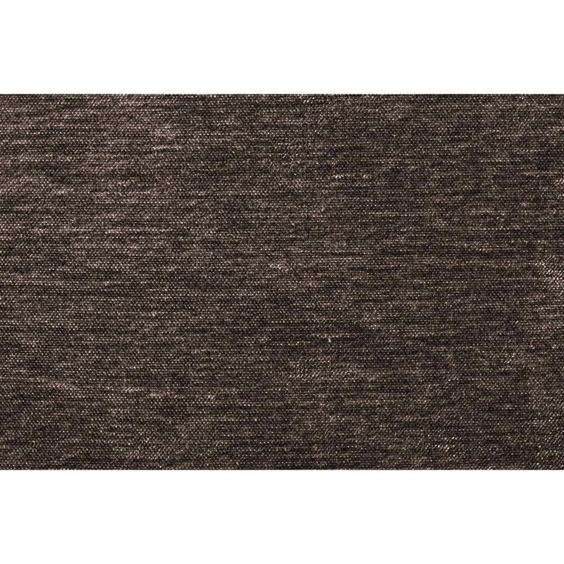 Canapé modulaire 5 pièces en suède avec sièges et 2 repose-pieds avec accoudoirs, Mélange de suède brun