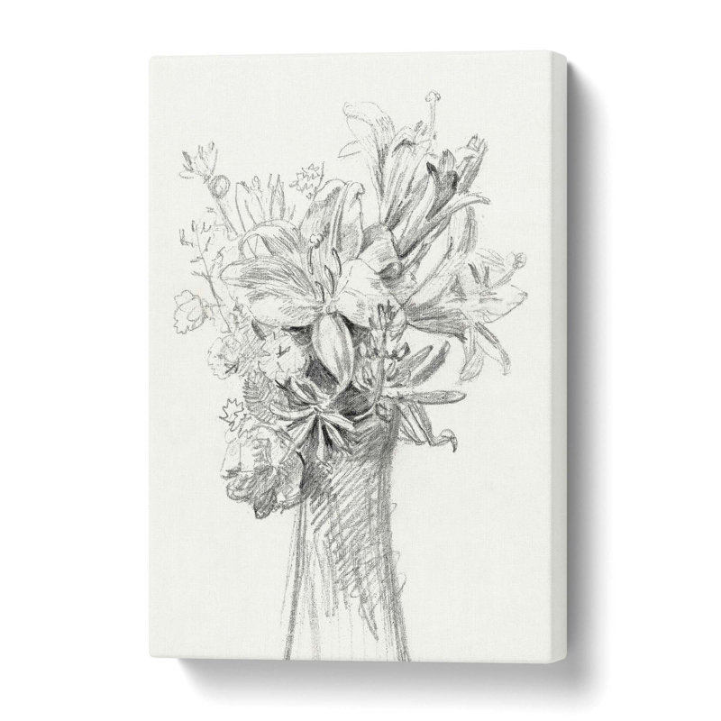 Vase Of Flowers by Jean Bernard - Wrapped Canvas Print, 61 cm H x 40.6 cm W