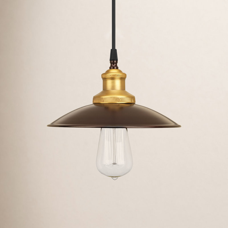 Luminaire suspendu conique à 1 lumière Barnwell