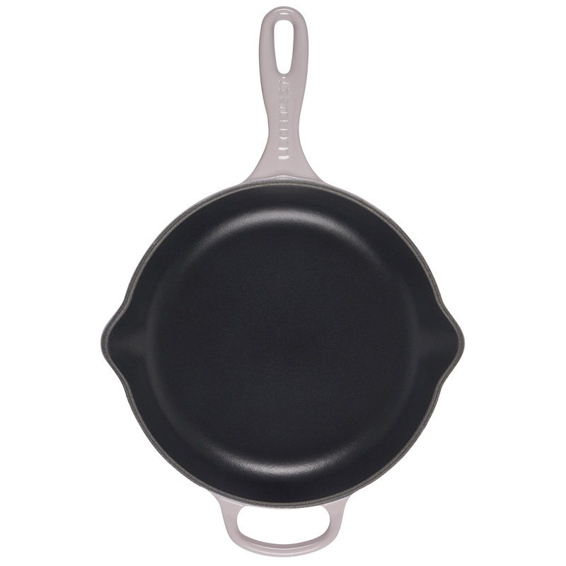 Le Creuset Enameled Cast Iron Skillet, Shallot/Black, 10.25"