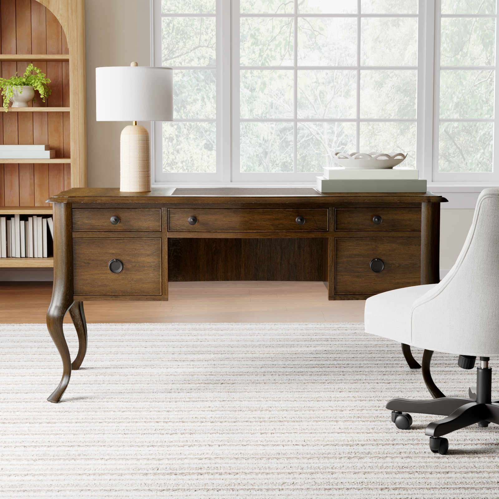Charlotte Desk, Soft Casual Pecan