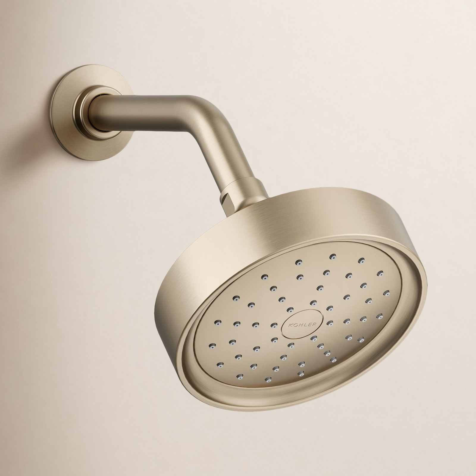 Purist 2.5 GPM Fixed Shower Head, Vibrant Brushed Bronze