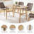 47.2" Rectangular Dining Table for 4-6 People – Natural Wood-1849021148