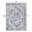 Mahinudin Bold Distressed Medallion Low-Pile Machine-Washable Cream/Blue Rug-808481874